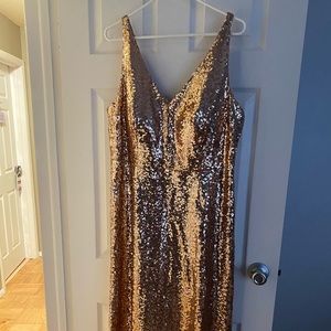 Rose Gold Cocktail Dress
